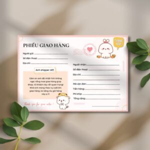 In phiếu giao hàng giá rẻ, mẫu đẹp tại Hà Nội