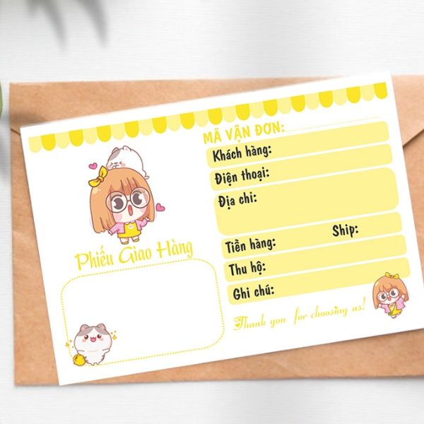 In phiếu giao hàng giá rẻ, mẫu đẹp tại Hà Nội