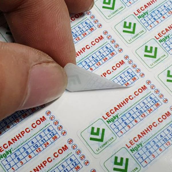 In tem bảo hành phụ kiện giá rẻ, thiết kế theo yêu cầu