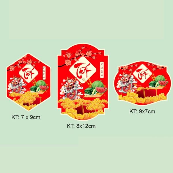 In tem dán giỏ quà Tết giá rẻ, mẫu đẹp tại Hà Nội