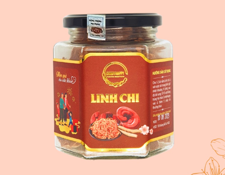 In tem nhãn nấm linh chi niêm phong chống giả