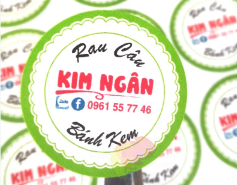In tem nhãn rau câu decal nhựa
