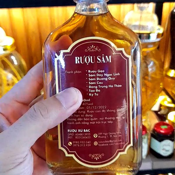 In tem nhãn rượu sâm giá rẻ, thiết kế theo yêu cầu