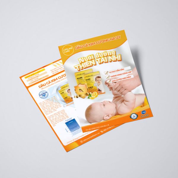 In tờ rơi sản phẩm mẹ và bé giá rẻ, theo yêu cầu