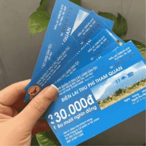 In vé tham quan giá rẻ, thiết kế theo yêu cầu