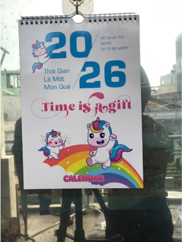 In Hoa Long nhận thiết kế và in ấn Lịch treo tường 7 tờ Tết 2026 theo yêu cầu