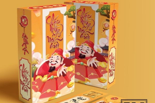 Mẫu bao lì xì gieo quẻ phong cách cổ điển