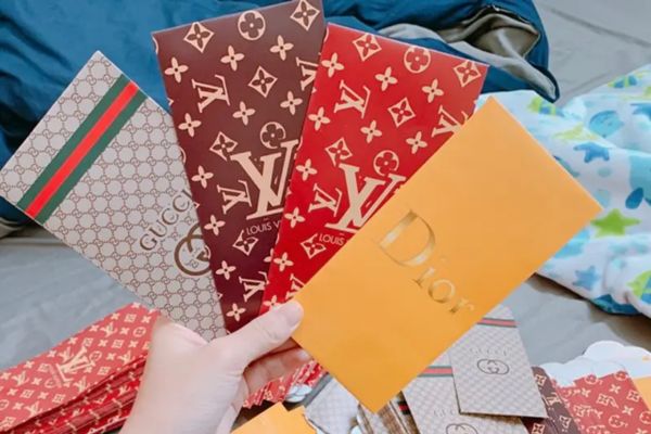 Mẫu bao lì xì Gucci giá rẻ, thiết kế theo yêu cầu