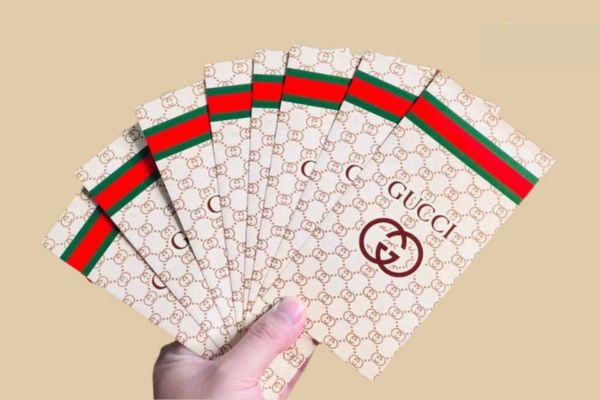 Mẫu bao lì xì Gucci giá rẻ, thiết kế theo yêu cầu