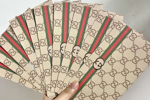 Mẫu bao lì xì Gucci giá rẻ, thiết kế theo yêu cầu
