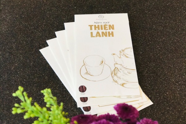 Mẫu bao lì xì quán coffee đẹp mắt sáng tạo