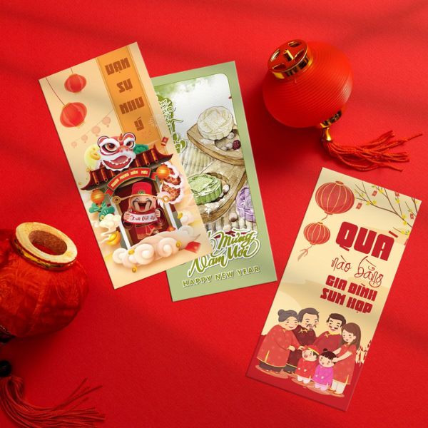 In bao lì xì Tết cổ truyền giá rẻ, mẫu đẹp