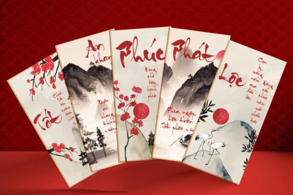 In bộ lì xì xuân giá rẻ, mẫu đẹp tại Hà Nội