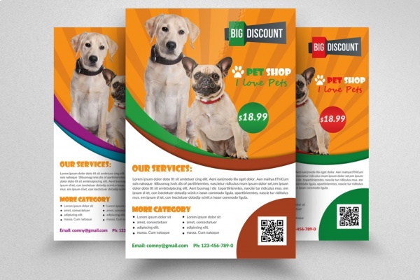 In Hoa Long nhận thiết kế và in ấn mẫu brochure pet shop chất lượng