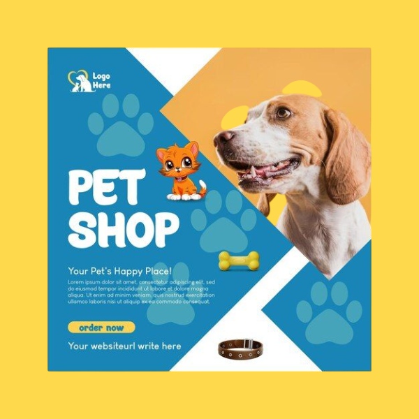 In Hoa Long nhận thiết kế và in ấn mẫu brochure pet shop chuyên nghiệp