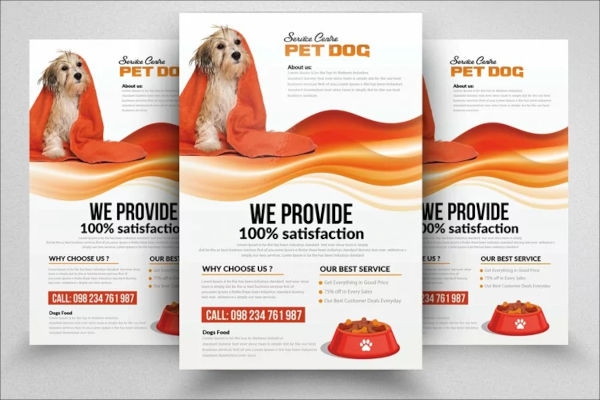 In Hoa Long nhận thiết kế và in ấn mẫu brochure pet shop tờ rơi