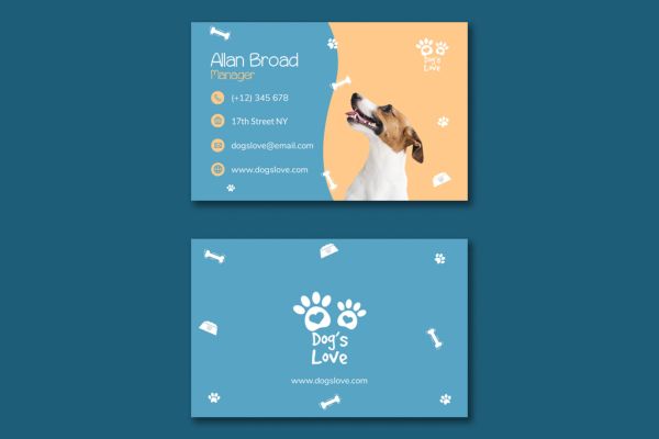 Mẫu card visit pet shop giá rẻ, chất lượng cao