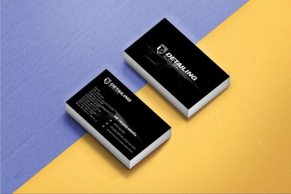 Mẫu card visit đen giá rẻ, thiết kế theo yêu cầu