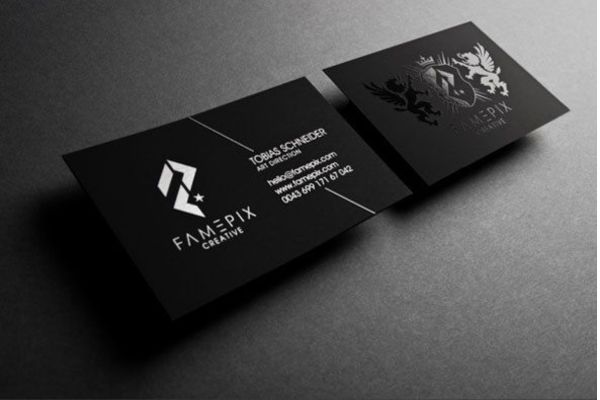 Mẫu card visit đen giá rẻ, thiết kế theo yêu cầu