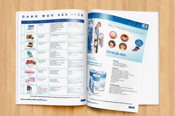 Mẫu catalogue dược phẩm tại Hà Nội
