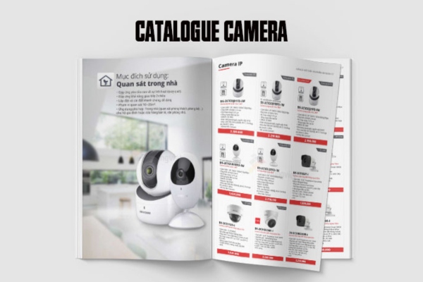 Mẫu catalogue sản phẩm camera an ninh thu hút