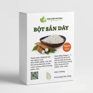In hộp giấy đựng bột sắn dây giá rẻ, chất lượng cao
