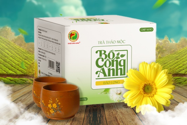 Mẫu hộp trà bồ công anh đẹp mắt