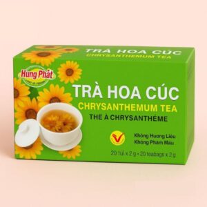 In hộp trà hoa cúc giá rẻ, thiết kế theo yêu cầu