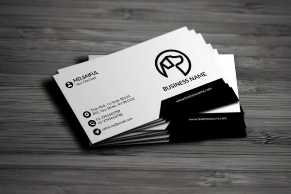 Mẫu card visit đen giá rẻ, thiết kế theo yêu cầu