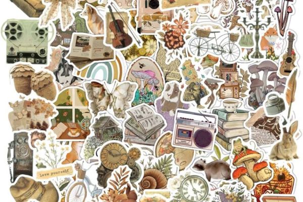 Mẫu sticker vintage giá rẻ, thiết kế theo yêu cầu