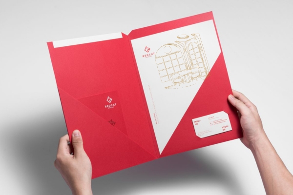 Mẫu kẹp file nhà hàng đẹp mắt