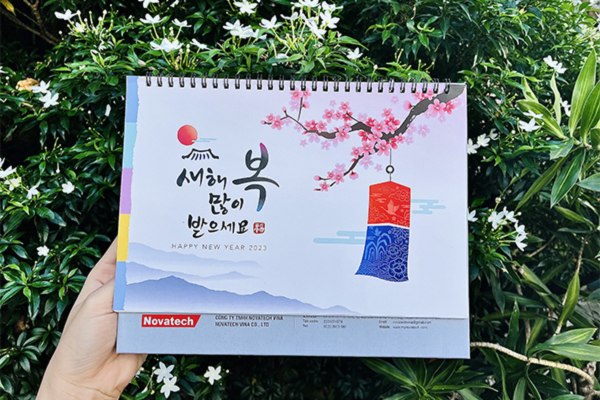 Mẫu lịch bàn độc quyền phong cách Hàn Quốc