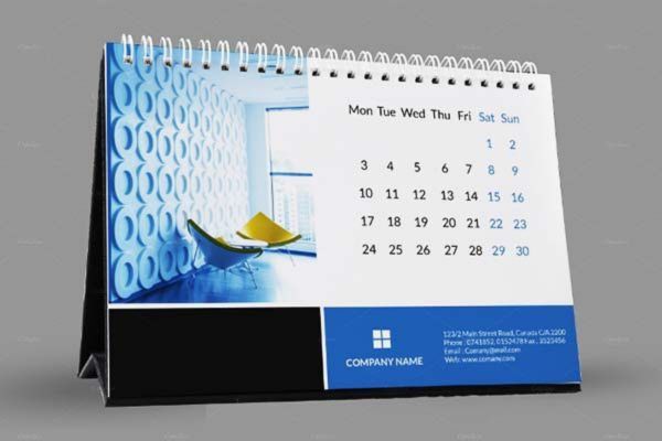 Mẫu lịch để bàn chữ a tại Hà Nội