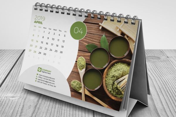 Mẫu lịch để bàn chữ a tại Hà Nội