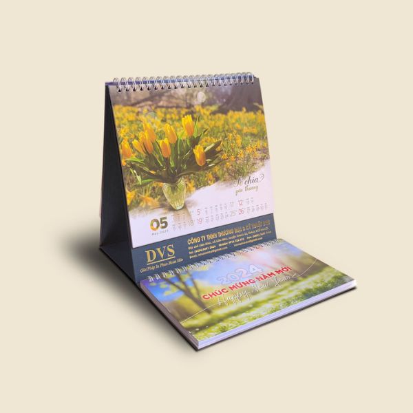 In lịch để bàn theo yêu cầu giá rẻ, mẫu đẹp