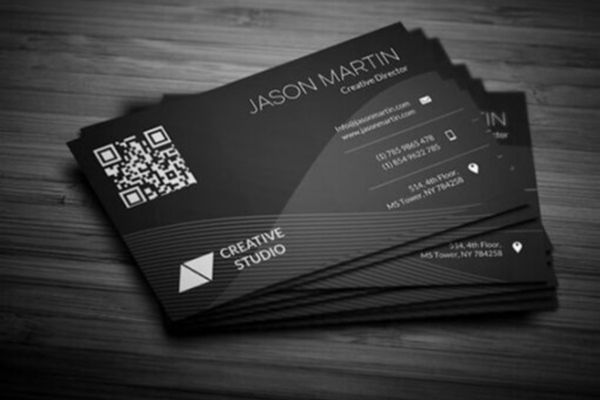Mẫu card visit đen giá rẻ, thiết kế theo yêu cầu