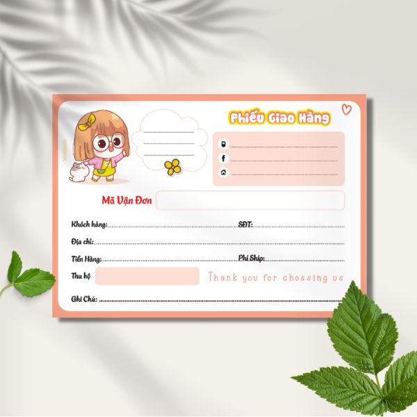 In phiếu giao hàng In phiếu giao hàng giá rẻ, mẫu đẹp tại Hà Nội