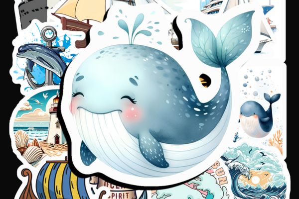 Mẫu sticker biển cả chất lượng cao