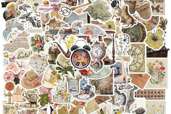 Mẫu sticker vintage giá rẻ, thiết kế theo yêu cầu