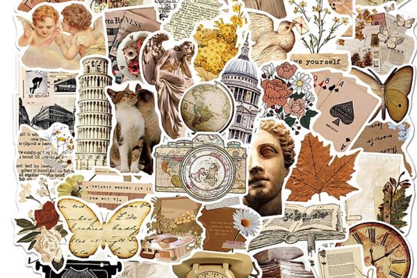Mẫu sticker vintage giá rẻ, thiết kế theo yêu cầu