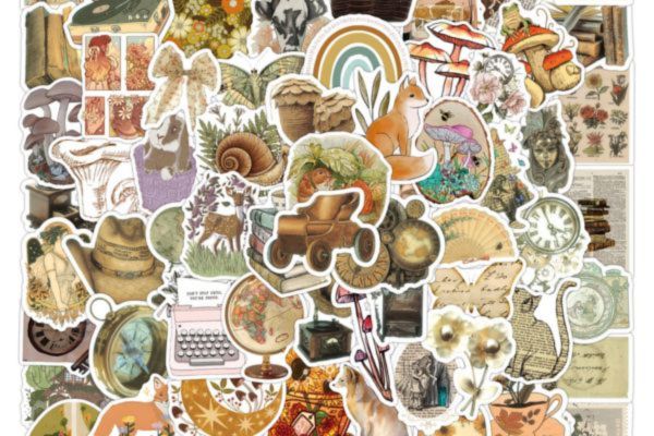 Mẫu sticker vintage giá rẻ, thiết kế theo yêu cầu