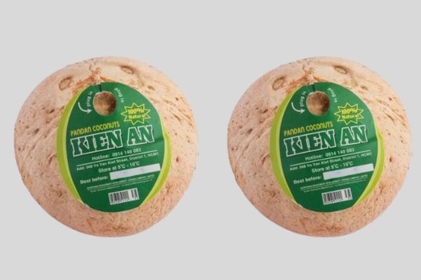 Mẫu tem nhãn dừa xiêm giá rẻ, thiết kế theo yêu cầu