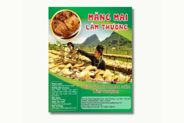 In tem nhãn măng khô giá rẻ, thiết kế theo yêu cầu