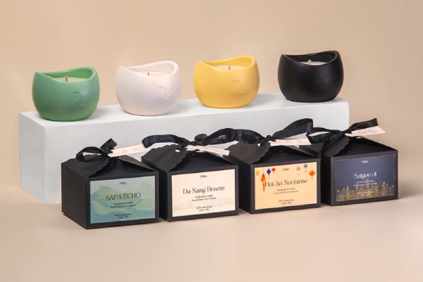 In Hoa Long nhận thiết kế và in ấn mẫu tem nhãn nến thơm sang trọng