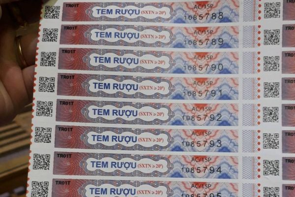 Mẫu tem niêm phong rượu giá rẻ, chất lượng cao