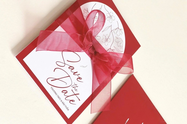 Mẫu thiệp cưới handmade tự làm