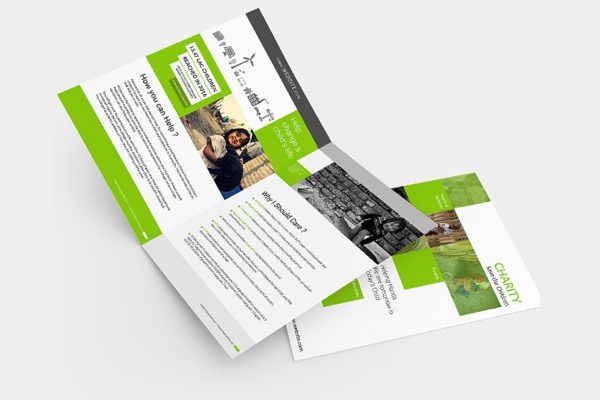 Mẫu tờ rơi a3 gập đôi thiết kế chuẩn đẹp