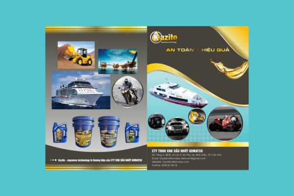 In Hoa Long nhận thiết kế và in Mẫu tờ rơi dầu nhớt giá rẻ