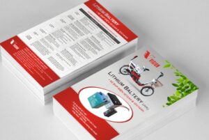 In Hoa Long nhận thiết kế và in ấn mẫu tờ rơi quảng cáo xe đạp điện cao cấp