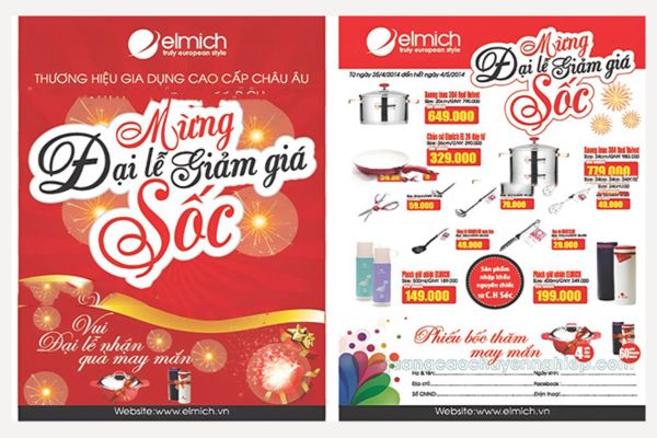 Mẫu tờ rơi sự kiện giá rẻ, mẫu đẹp, chất lượng cao